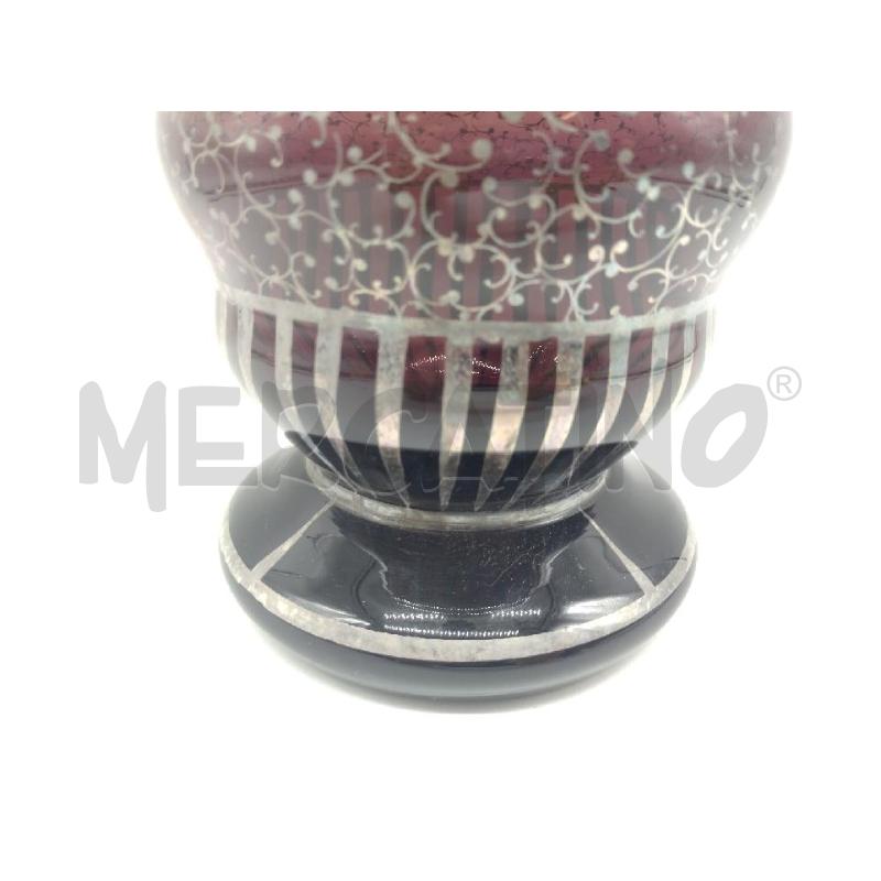 VASO VETRO VIOLA INSARGENTATI | Mercatino dell'Usato Oristano 2