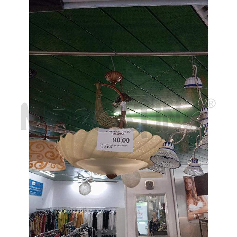 LAMPADARIO GAMBO BRONZATO | Mercatino dell'Usato Palermo 1