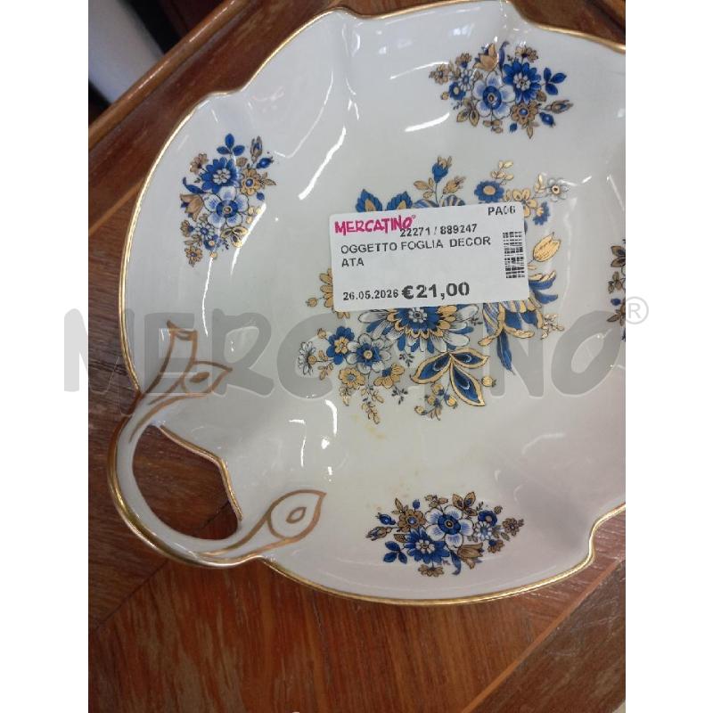 OGGETTO FOGLIA  DECORATA | Mercatino dell'Usato Palermo 2