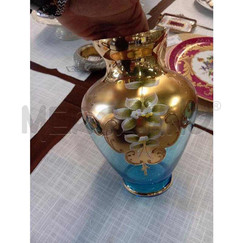 VASO BLU E DORATO | Mercatino dell'Usato Palermo 4