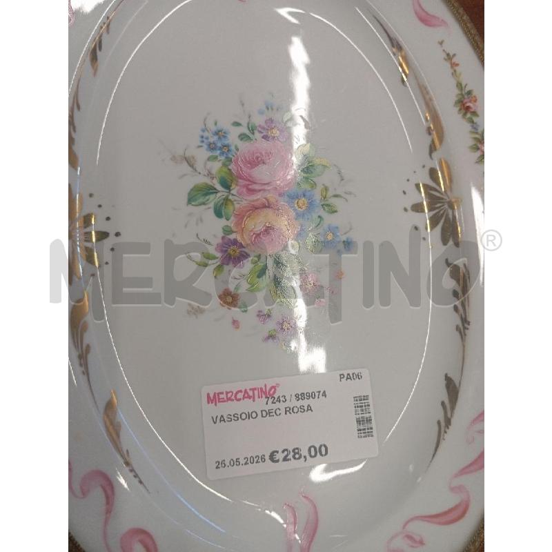 VASSOIO DEC ROSA | Mercatino dell'Usato Palermo 2