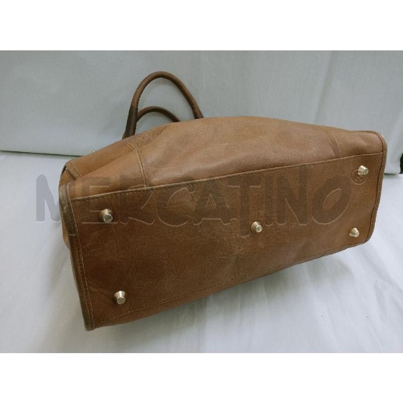 BORSA DONNA PELLE MARINA RINALDI CAMEL | Mercatino dell'Usato Palermo 3