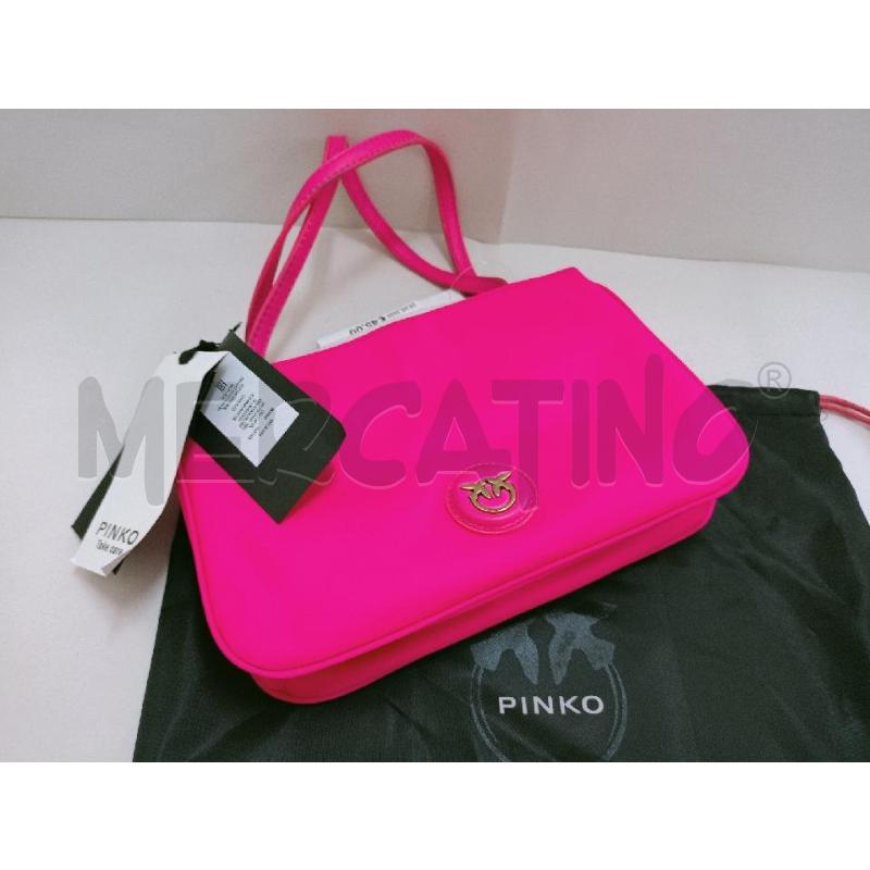 BORSA DONNA PINKO TESSUTO FUXIA FLUO | Mercatino dell'Usato Palermo 3