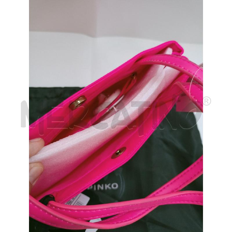 BORSA DONNA PINKO TESSUTO FUXIA FLUO | Mercatino dell'Usato Palermo 4