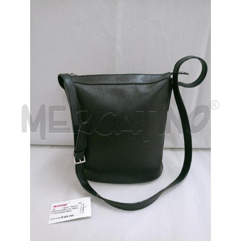 BORSA DONNA SECCHIELLO TRUSSARDI NERA | Mercatino dell'Usato Palermo 1
