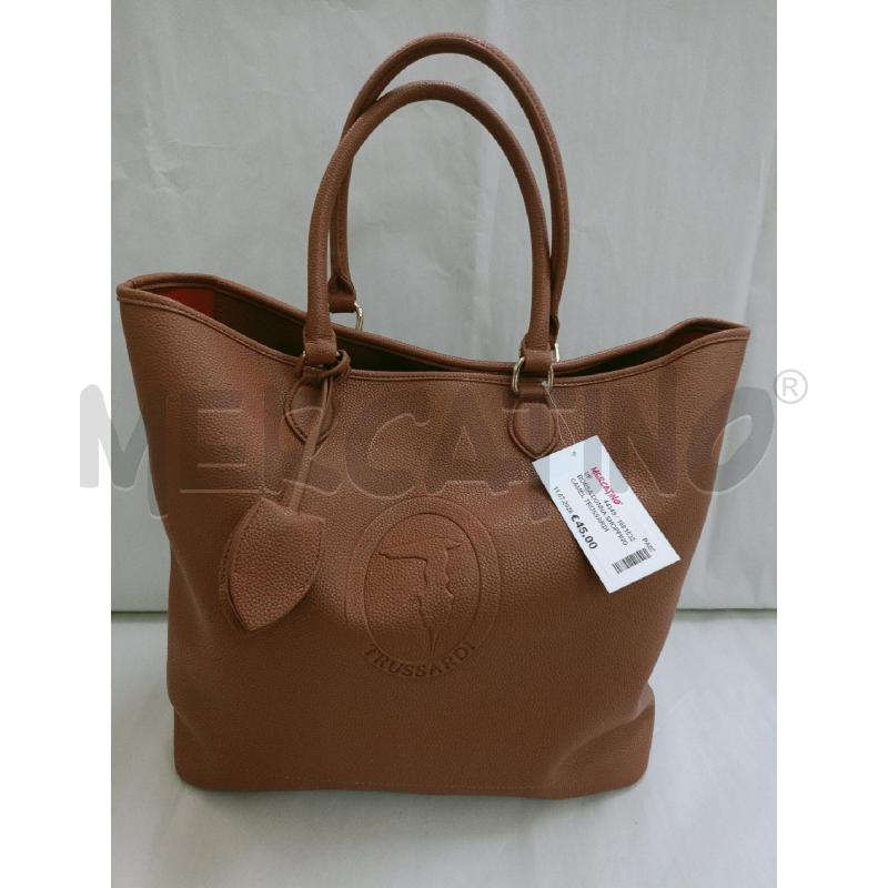 BORSA DONNA SHOPPING CAMEL TRUSSARDI | Mercatino dell'Usato Palermo 1