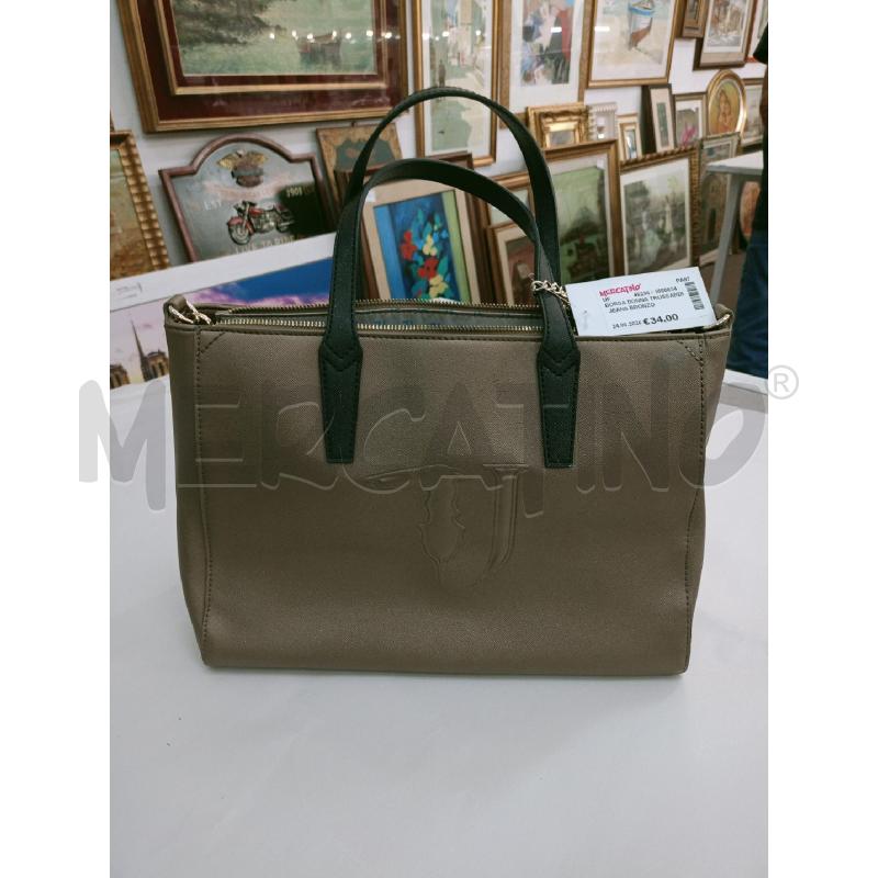 BORSA DONNA TRUSSARDI JEANS BRONZO | Mercatino dell'Usato Palermo 1