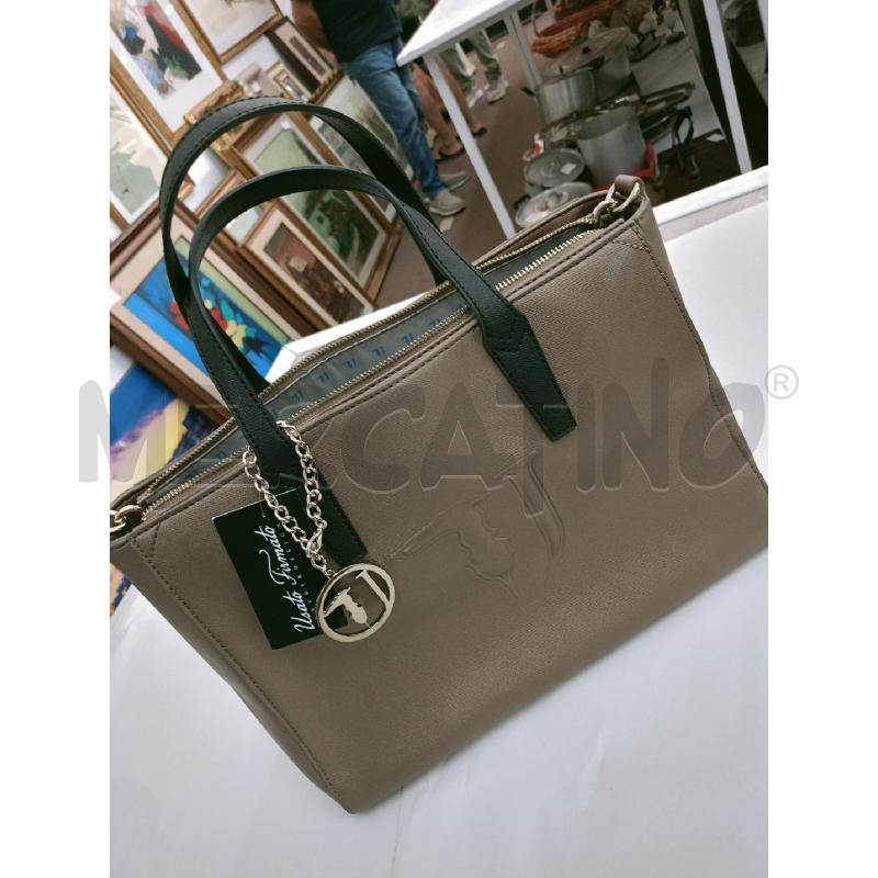 BORSA DONNA TRUSSARDI JEANS BRONZO | Mercatino dell'Usato Palermo 2