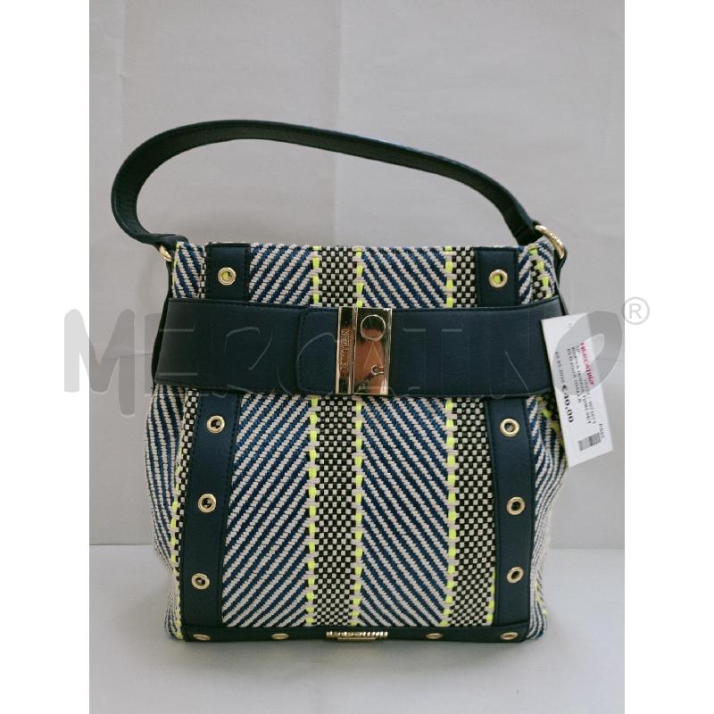 BORSA DONNA TWIN SET BLU RIGA GIALLA | Mercatino dell'Usato Palermo 1
