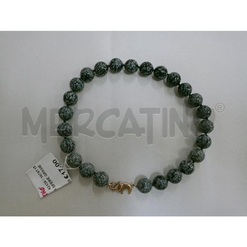 COLLANA SFERE GRIGIE | Mercatino dell'Usato Palermo 1