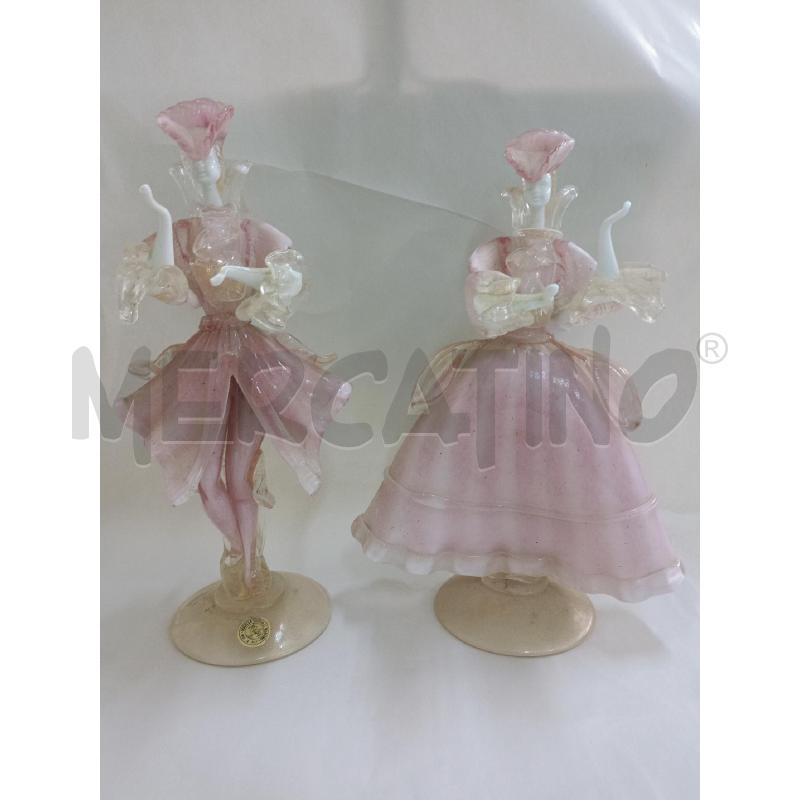 COPPIA DAMA E CAVALIERE MURANO | Mercatino dell'Usato Palermo 1