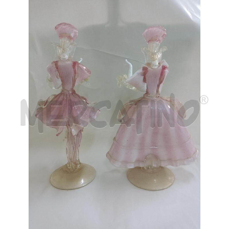 COPPIA DAMA E CAVALIERE MURANO | Mercatino dell'Usato Palermo 2