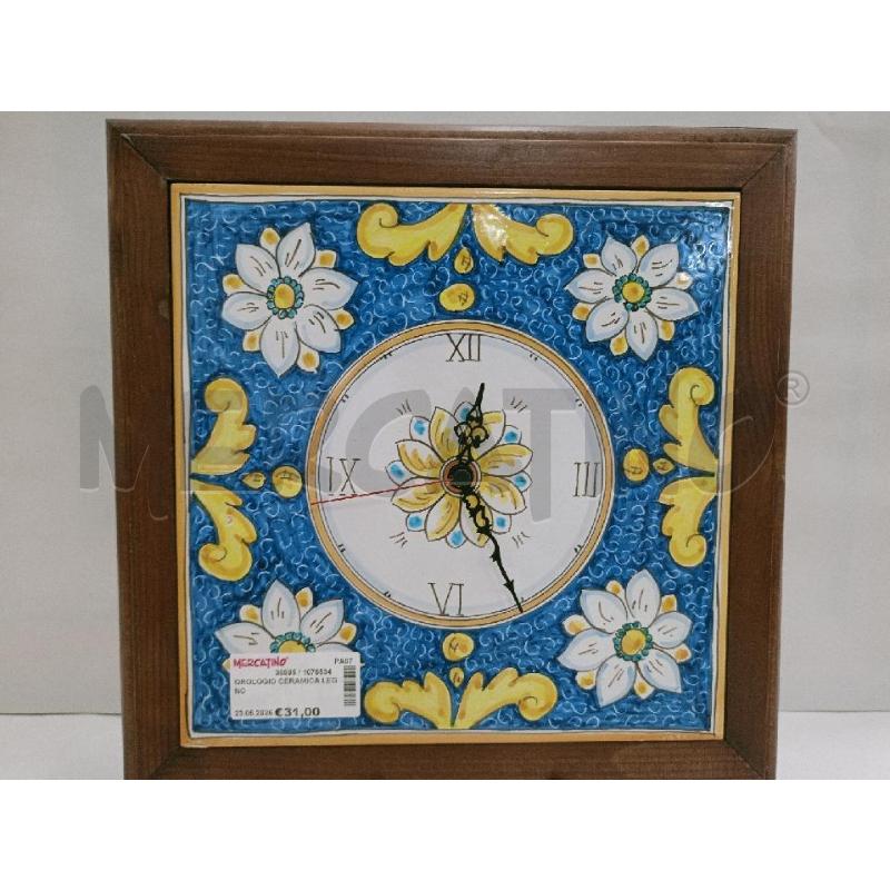 OROLOGIO CERAMICA LEGNO | Mercatino dell'Usato Palermo 2