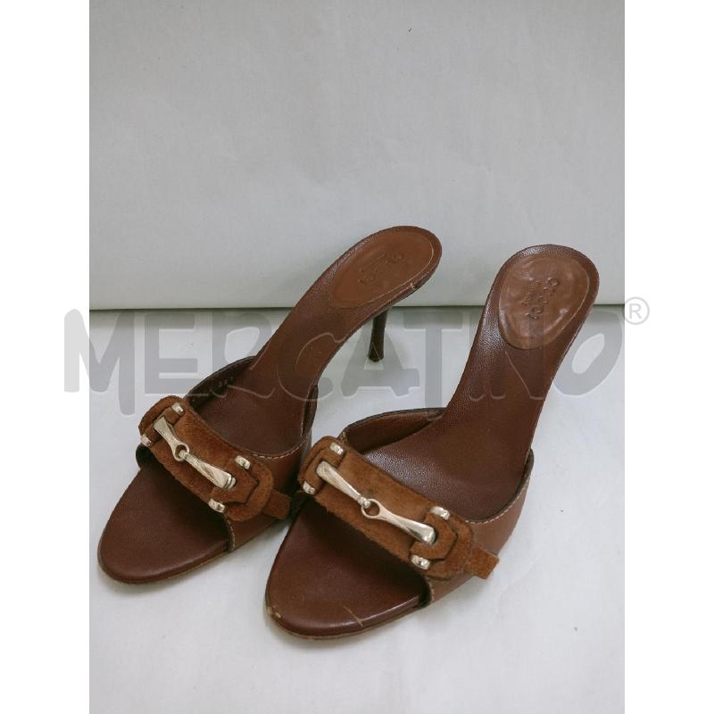 SABOT CON TACCO GUCCI MARRONI | Mercatino dell'Usato Palermo 2