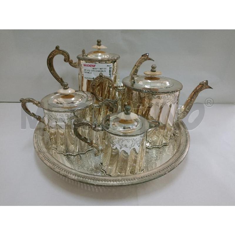 SET 4PZ CON VASSOIO SHEFFIELD | Mercatino dell'Usato Palermo 1