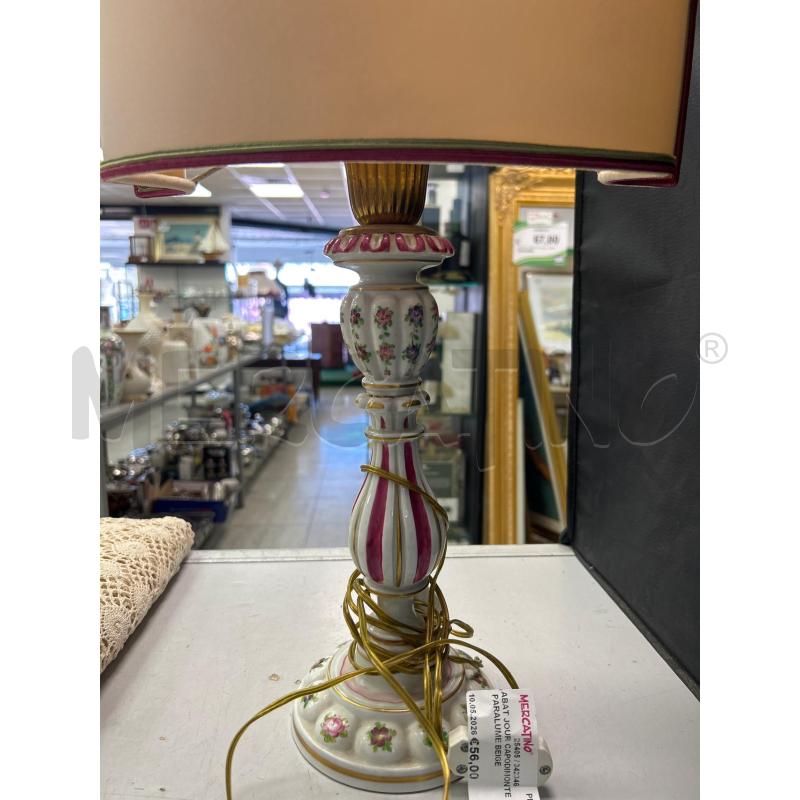 ABAT JOUR CAPODIMONTE PARALUME BEIGE | Mercatino dell'Usato Montesilvano 2