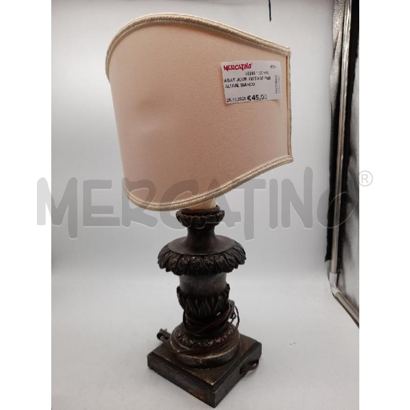ABAT JOUR VINTAGE PARALUME BIANCO | Mercatino dell'Usato Montesilvano 1
