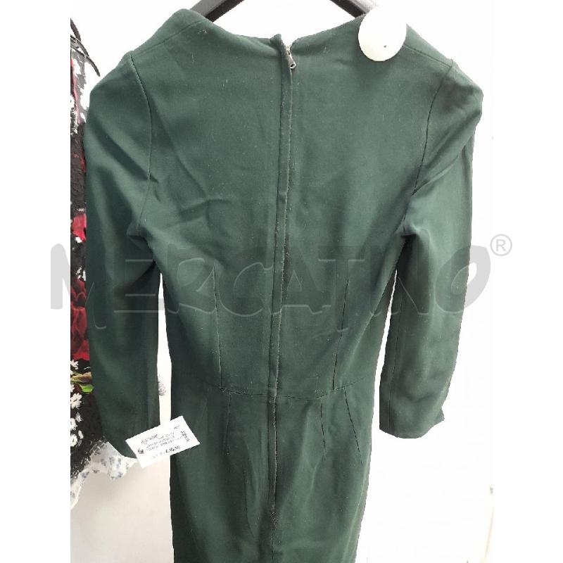 ABITO DONNA DOLCE & GABBANA VERDE MANICHE LUNGHE SCOLLO SQUADRATO | Mercatino dell'Usato Montesilvano 3