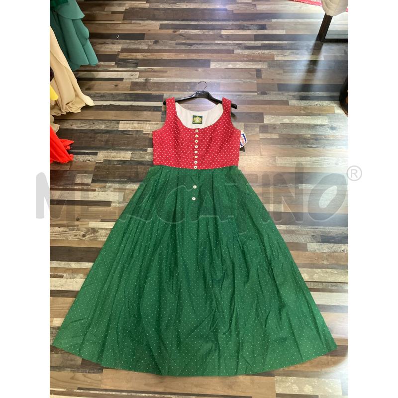 ABITO DONNA STILE TIROLESE ROSSO VERDE | Mercatino dell'Usato Montesilvano 1