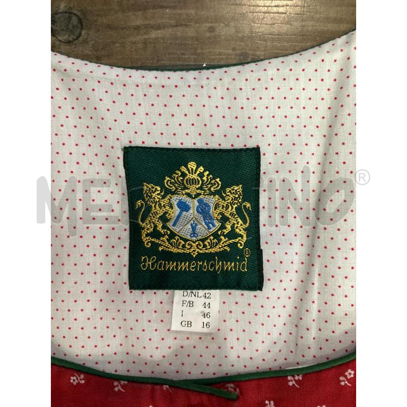 ABITO DONNA STILE TIROLESE ROSSO VERDE | Mercatino dell'Usato Montesilvano 2