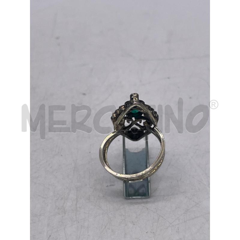 ANELLO DONNA ARG PIETRA VERDE 4 STRASS | Mercatino dell'Usato Montesilvano 3