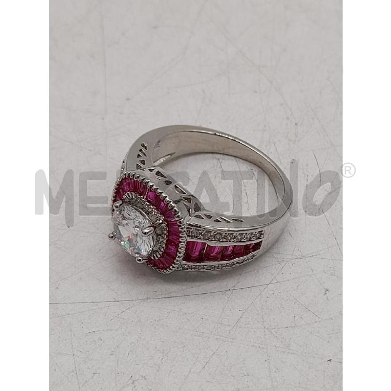 ANELLO DONNA STRASS BIANCHI ROSSI | Mercatino dell'Usato Montesilvano 4