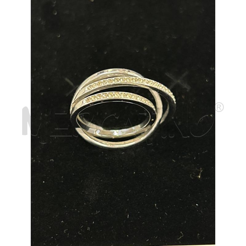 ANELLO DONNA SWAROVSKI 3 FASCE TG 55  | Mercatino dell'Usato Montesilvano 1