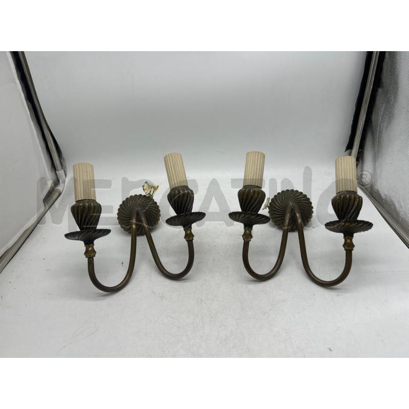 APPLIQUE COPPIA BRONZATO | Mercatino dell'Usato Montesilvano 1