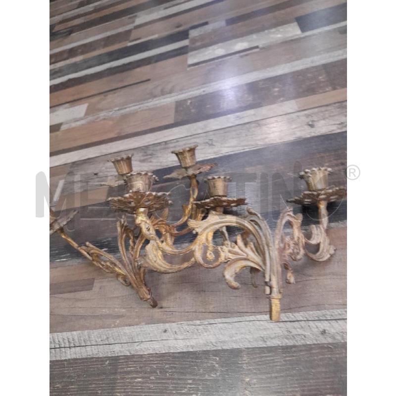 APPLIQUE COPPIA DORATA 3 LUCI | Mercatino dell'Usato Montesilvano 3