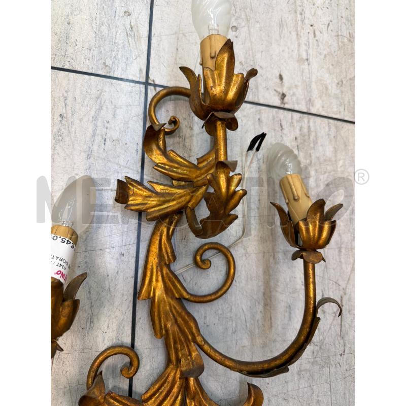 APPLIQUE DORATA 3 LUCI 50 X 26 | Mercatino dell'Usato Montesilvano 2