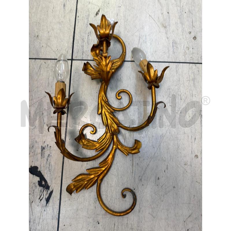 APPLIQUE DORATA 3 LUCI CM 51 X 27 | Mercatino dell'Usato Montesilvano 1