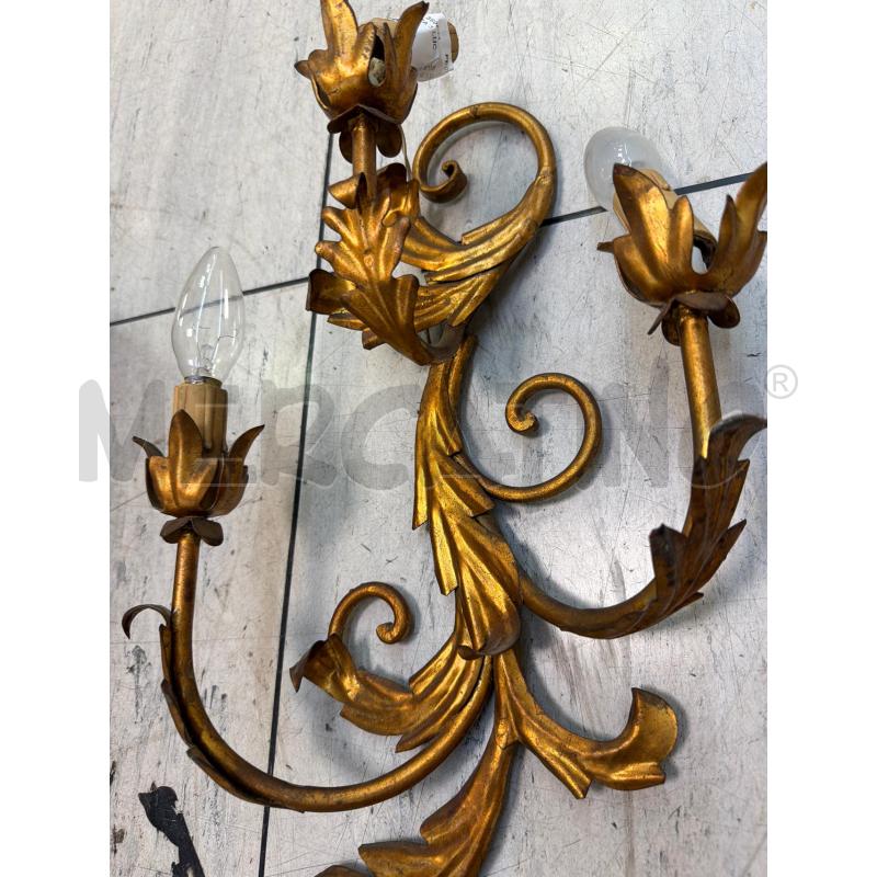 APPLIQUE DORATA 3 LUCI CM 51 X 27 | Mercatino dell'Usato Montesilvano 2