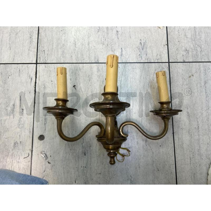 APPLIQUE OTTONE 3 LUCI | Mercatino dell'Usato Montesilvano 1