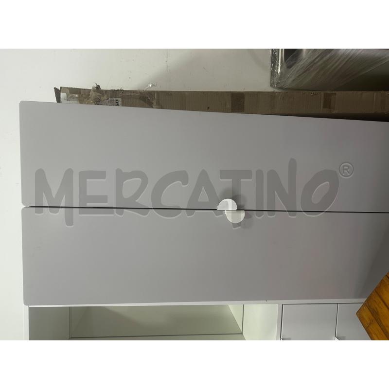 ARMADIO 2 ANTE BIANCO GRIGIO | Mercatino dell'Usato Montesilvano 1