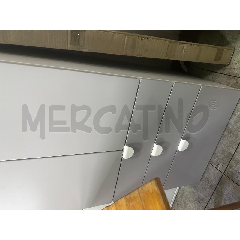 ARMADIO 2 ANTE BIANCO GRIGIO | Mercatino dell'Usato Montesilvano 2