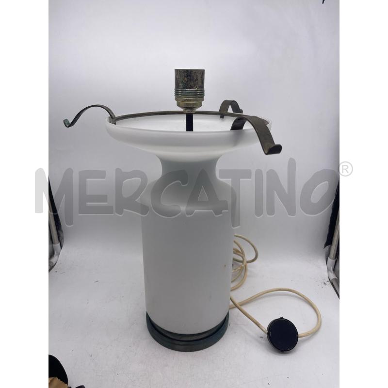 BASE LAMPADA VETRO SATINATO ANNI 70 MANCA CAPPELLO  | Mercatino dell'Usato Montesilvano 1