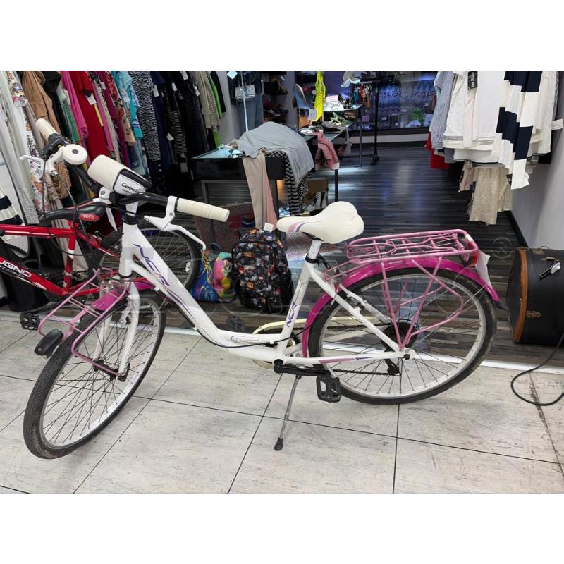 BICICLETTA DONNA BIANCA ROSA NCR | Mercatino dell'Usato Montesilvano 1