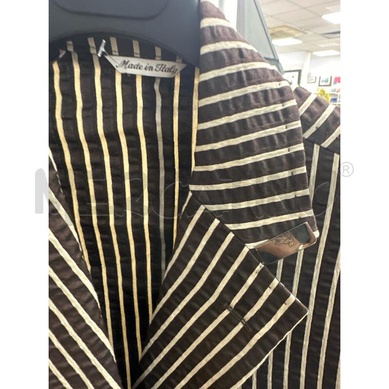 BLAZER DONNA VERSACE COLLECTION MARRO RIGHINE BEIGE | Mercatino dell'Usato Montesilvano 2