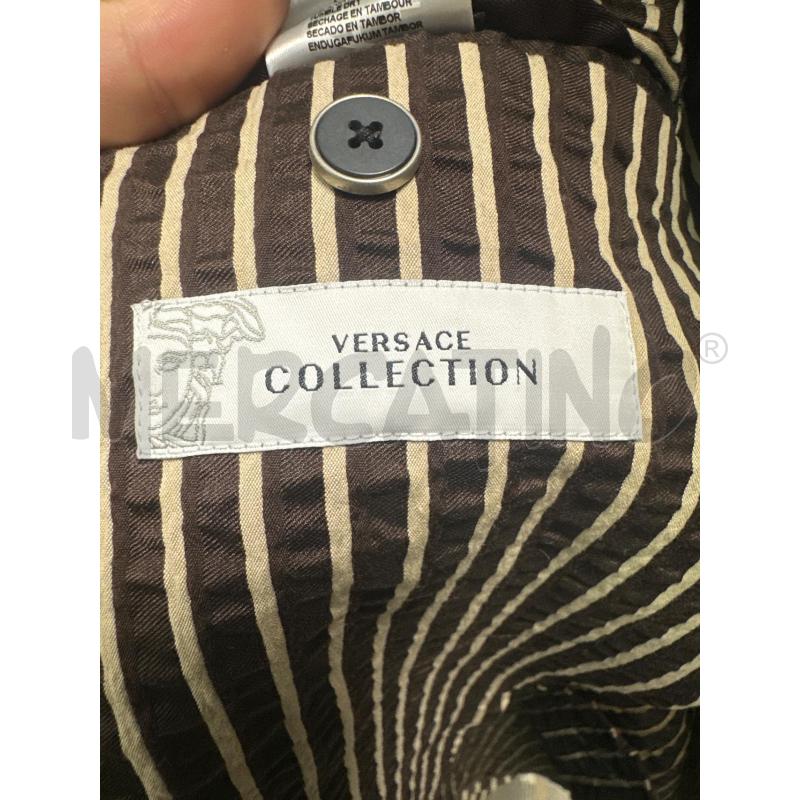 BLAZER DONNA VERSACE COLLECTION MARRO RIGHINE BEIGE | Mercatino dell'Usato Montesilvano 4