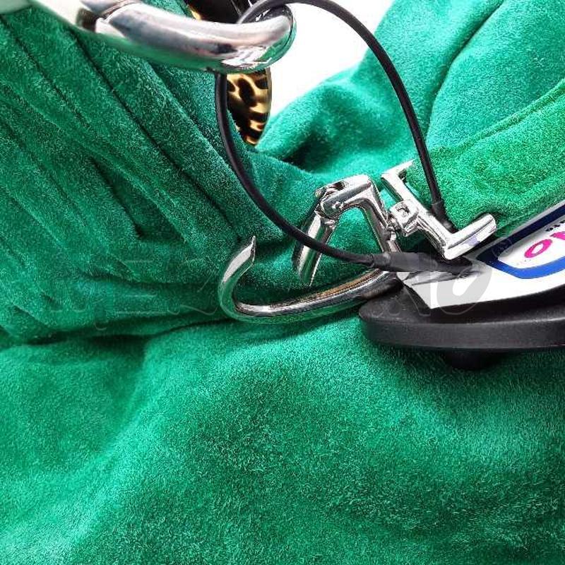 BORSA DONNA ALMALA VERDE SCAMOSCIATA CERCHI | Mercatino dell'Usato Montesilvano 3