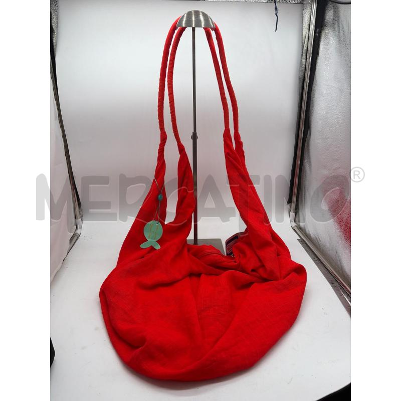 BORSA DONNA ANTICA SARTORIA ROSSA  | Mercatino dell'Usato Montesilvano 1