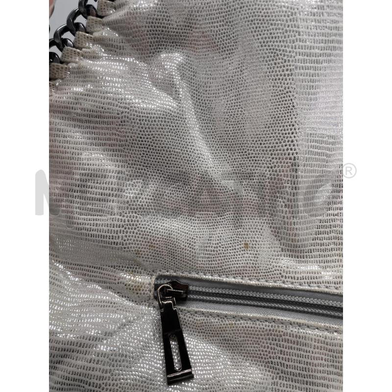 BORSA DONNA ARGENTATA CATENE BORDI CINTI  | Mercatino dell'Usato Montesilvano 2