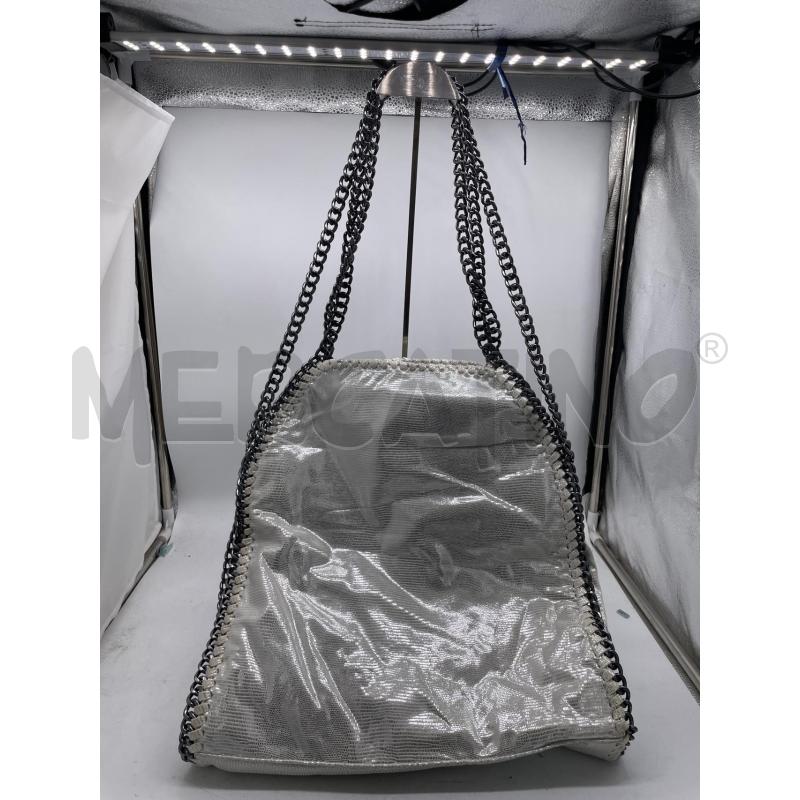 BORSA DONNA ARGENTATA CATENE BORDI CINTI  | Mercatino dell'Usato Montesilvano 3
