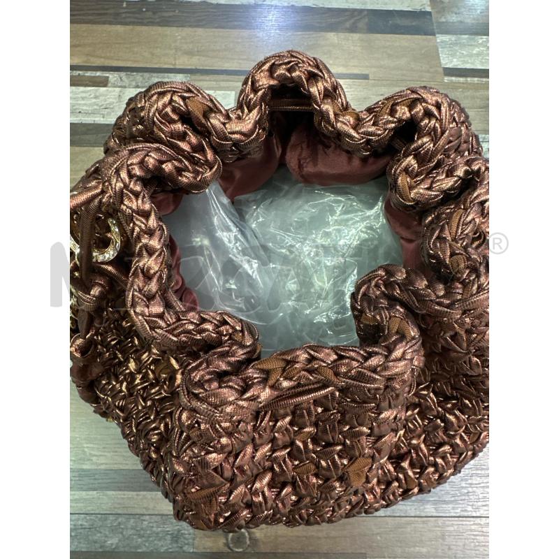 BORSA DONNA ARTIGIANALE SECCHIELLO FETTUCCIA BRONZATA  | Mercatino dell'Usato Montesilvano 3