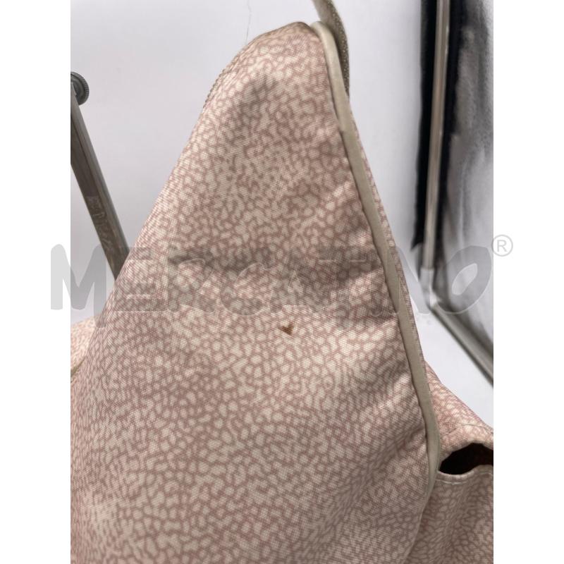 BORSA DONNA BEIGE BORBONESE MEZZA LUNA TASCHE LATERALI | Mercatino dell'Usato Montesilvano 3