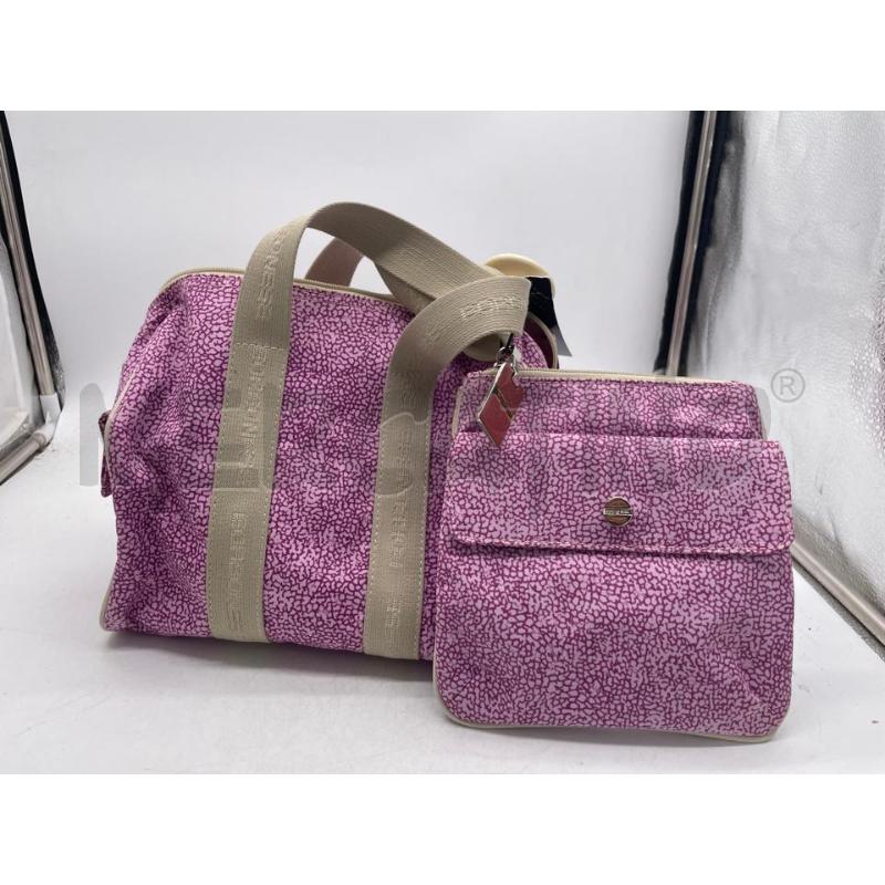 BORSA DONNA BORBONESE LILLA PICCOLA + POCHETTE | Mercatino dell'Usato Montesilvano 1