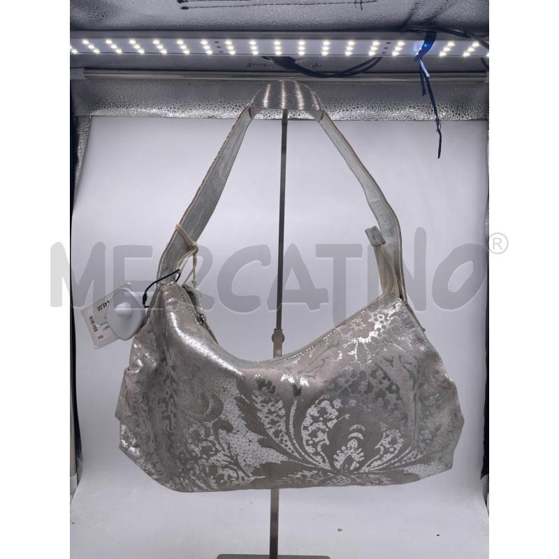BORSA DONNA BRACCIALINI BIANCA ARGENATATA FANTASIA | Mercatino dell'Usato Montesilvano 2