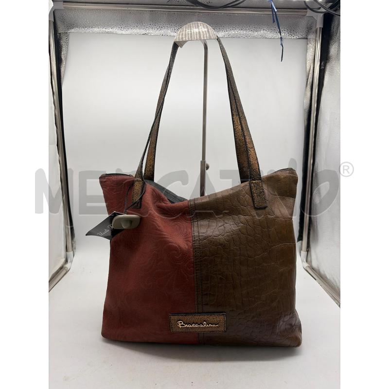 BORSA DONNA BRACCIALINI MARRONE BORDEAUX  | Mercatino dell'Usato Montesilvano 1