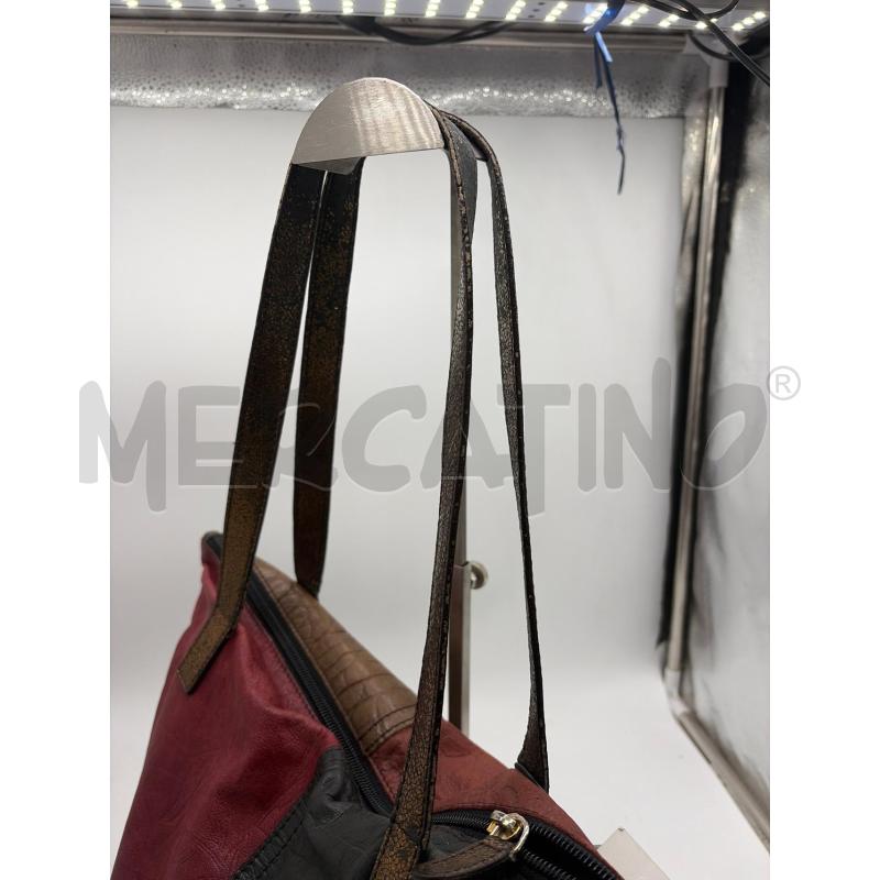 BORSA DONNA BRACCIALINI MARRONE BORDEAUX  | Mercatino dell'Usato Montesilvano 3