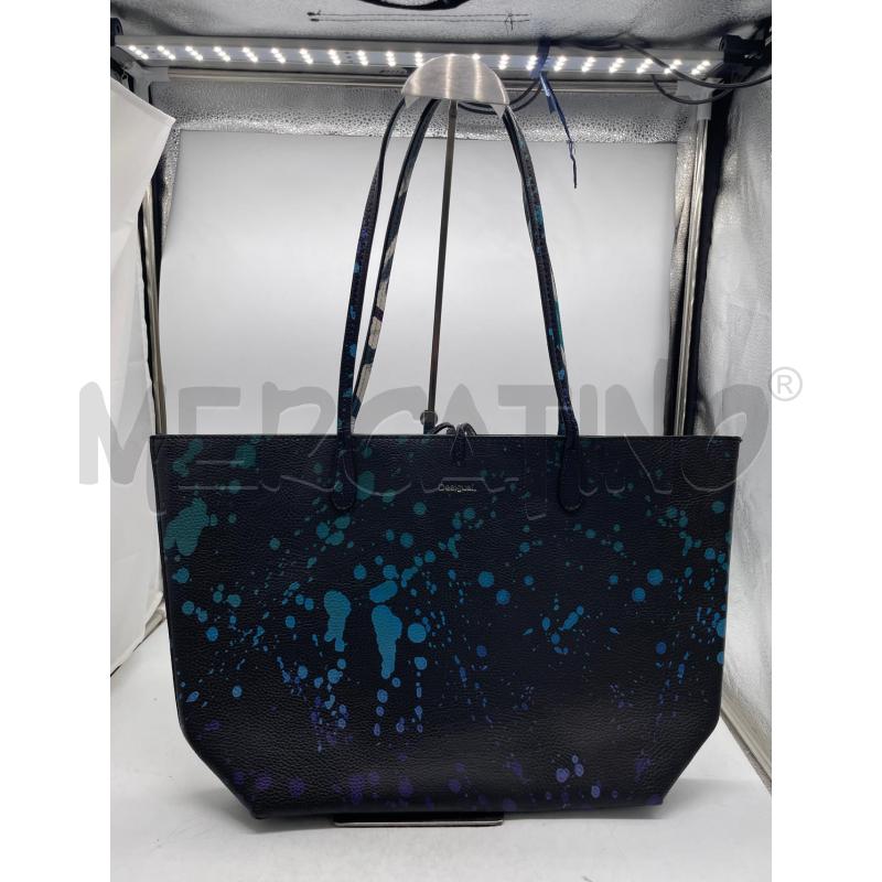 BORSA DONNA DESIGUAL DOUBLE NERA BIANCA FANTASIA | Mercatino dell'Usato Montesilvano 1